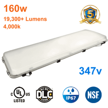 160watt Vapour Tight LED High Bay 4000k 19300 Lumens cUL 347v 0-10v Dimmable 1