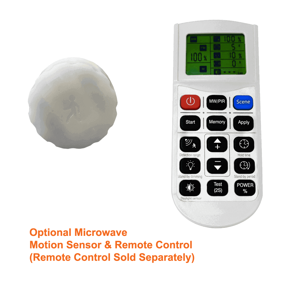 Motion Sensor And Remote Control For 165watt LED High Bay 5000k 22700 Lumens cUL 120-347v 0-10v Dimmable