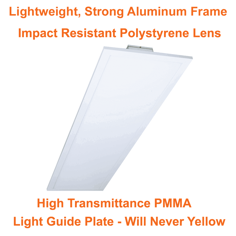 1x4 Edge Lit LED Panel Light 3 Wattage 3CCT 120-347v cUL Smart Wireless Network Controls Ready 3 