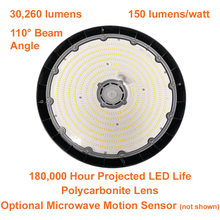 200watt LED UFO High Bay 5000k 30200 Lumens cUL 120-347v 0-10v Dimmable 4