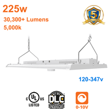 225watt LED High Bay 5000k 30300 Lumens cUL 120-347v 0-10v Dimmable 1