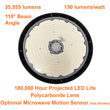 240watt LED UFO High Bay 4000k 35500 Lumens cUL 120-347v 0-10v Dimmable 4