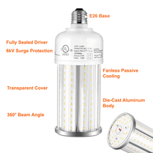 27watt LED Corn Bulb Outdoor LED Light Bulb 5000k 3800 Lumens 120-277v cUL E26 Base 3