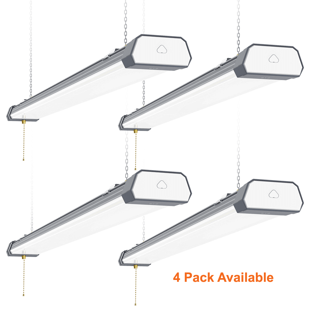 2 Pack 100watt Linkable 4' LED Shop Light 5000k 13000 Lumens cETL 120v 4 Four Pack