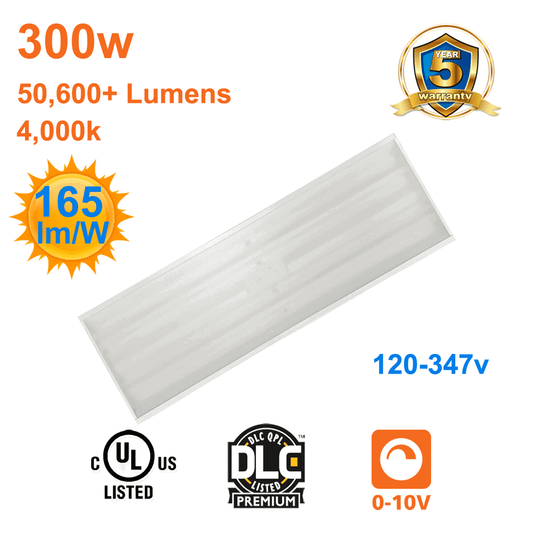 High Output 300watt High Bay 4000k 50600 Lumens 120-347v cUL Dimmable 1