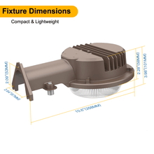 35 Watt Barn Light Yard Light 100-277v 5000k 4550 Lumens ETL IP65 Photocell 4