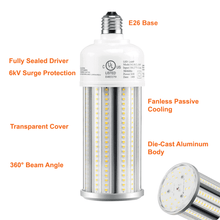 36watt LED Garage Light Bulb 5000k 5200 Lumens cUL 120-277v E26 Base 3