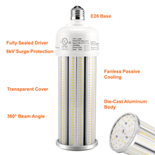 45watt LED Corn Bulb Outdoor LED Light Bulb 5000k 6350 Lumens 120-277v cUL E26 Base 3