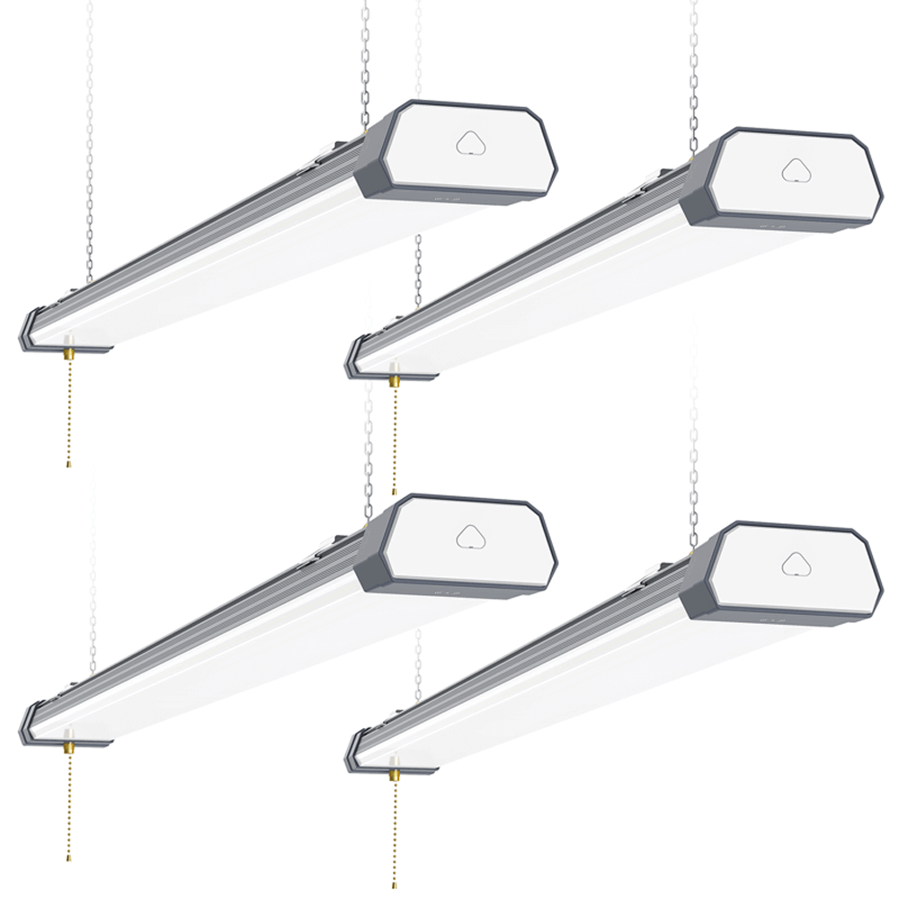 4 Pack 100watt Linkable 4' LED Shop Light 5000k 13000 Lumens cETL 120v