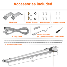 Accessories For 4 Pack 100watt Linkable 4' LED Shop Light 5000k 13000 Lumens cETL 120v