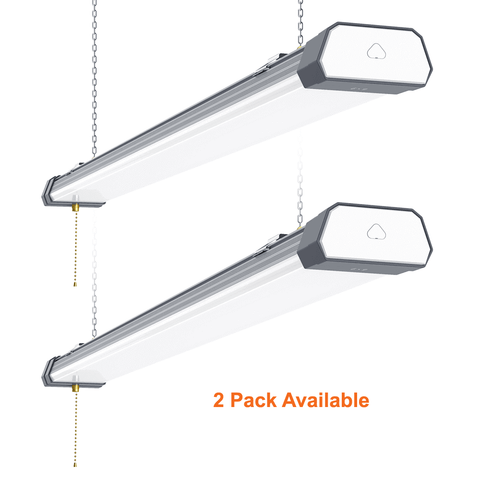 4 Pack 100watt Linkable 4' LED Shop Light 5000k 13000 Lumens cETL 120v 4 Two Pack