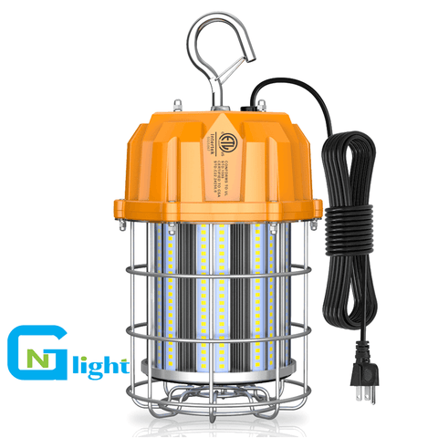 80 Watt LED Temporary Work Light 5000k 11600 Lumens 100-277v cETL Orange 2