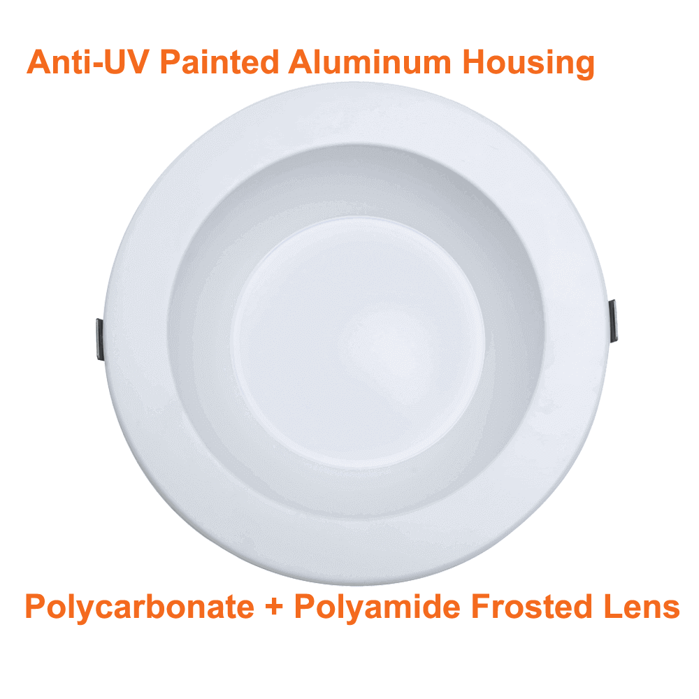 4 Pack 9.5" Pot Light LED Downlight 3 Wattages 3 CCT 120-347v cUL 5