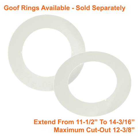 Goof Rings For 4 Pack 9.5" Pot Light LED Downlight 3 Wattages 3 CCT 120-347v cUL