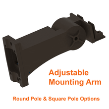 Adjustable Mounting Arm For 100watt Flood Light Parking Lot Light 4000k 13400 Lumens 120-347v cUL 0-10v Dimmable 