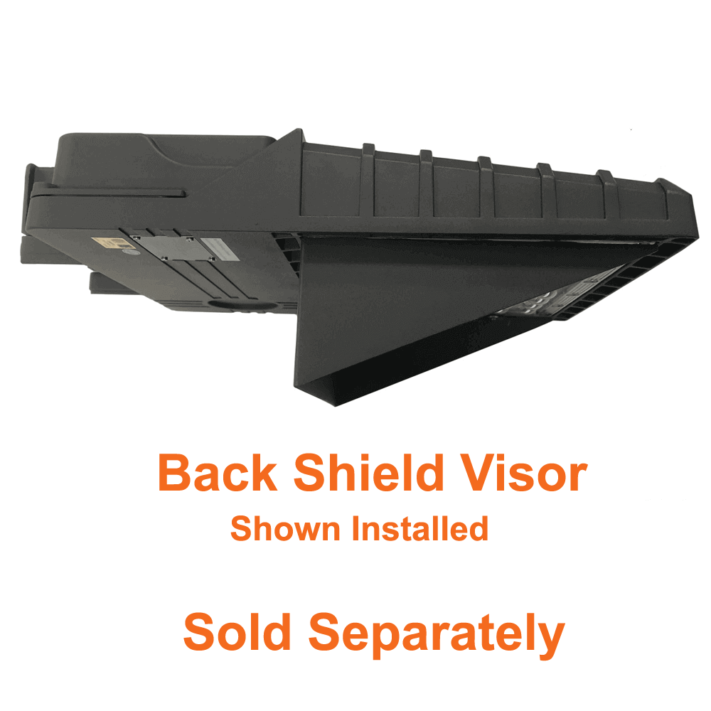 Backshield Visor For 100watt Flood Light Parking Lot Light 4000k 13400 Lumens 120-347v cUL 0-10v Dimmable 