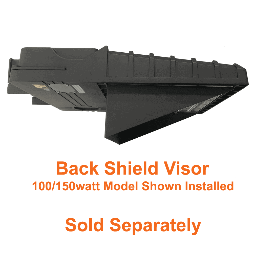 Backshield Visor For 320w Flood Light Parking Lot Light 5000k 42900 Lumens 120-347v cUL