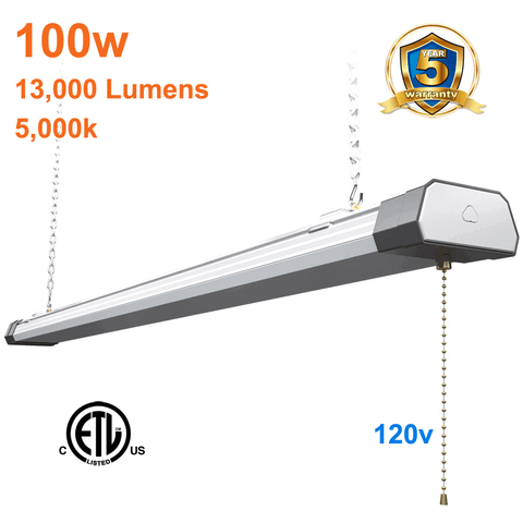 100watt Linkable 4' LED Shop Light 5000k 13000 Lumens cETL 120v 1