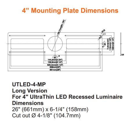 Mounting Plate For LED Pot Light 4 Inch Downlight