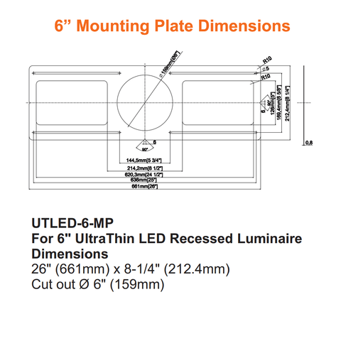 Mounting Plate For LED Pot Light 6 Inch Downlight