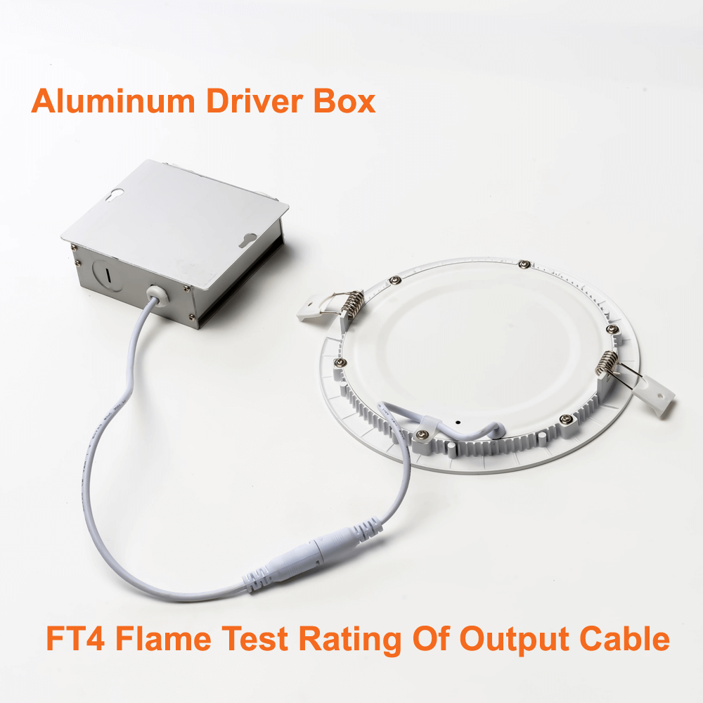 Thin LED Pot Light 4 Inch Downlight 10watts 600 Lumens 5 CCT 120v cETL Dimmable 5