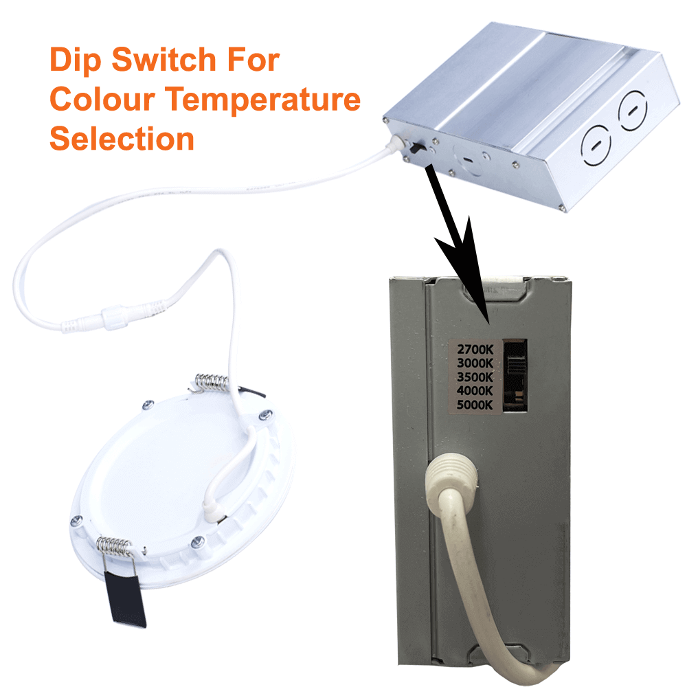 Thin LED Pot Light 4 Inch Downlight 12watts 900 Lumens 5 CCT 120-347v cETL Dimmable 4