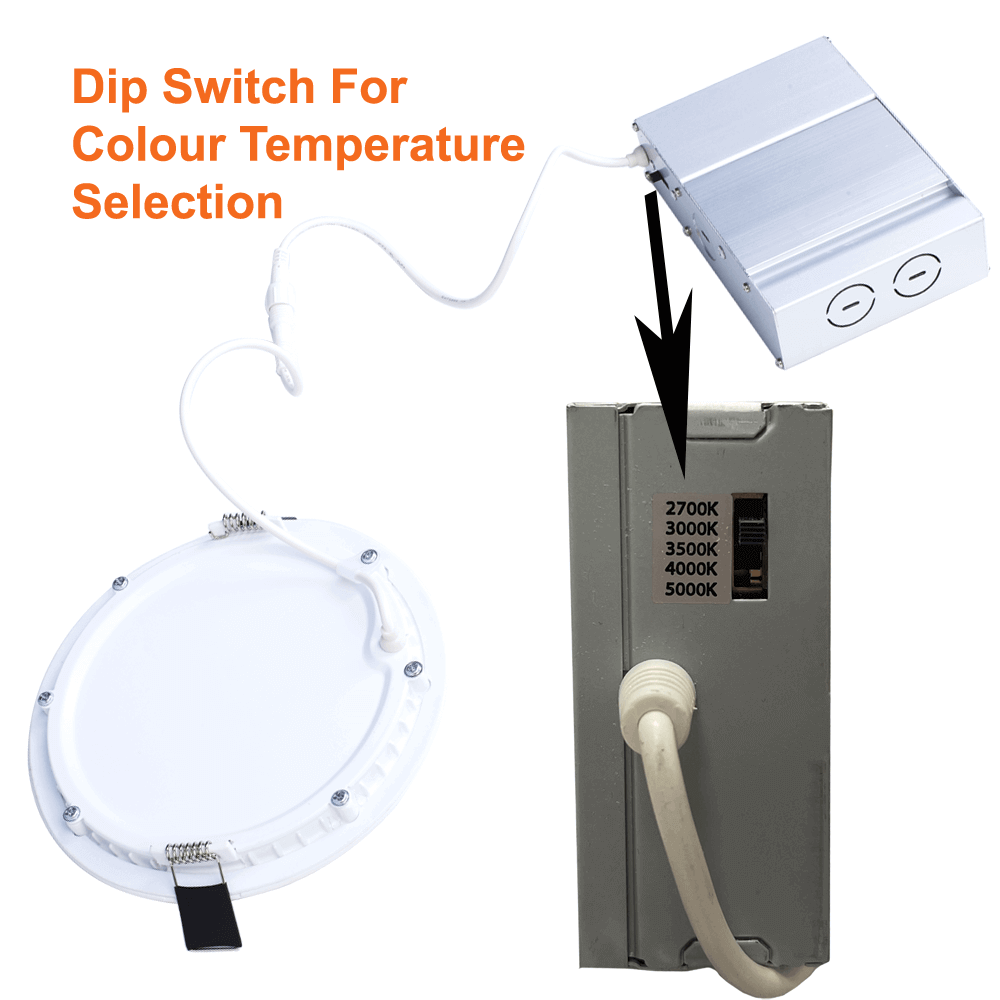 Thin LED Pot Light 6 Inch Downlight 15watts 1125 Lumens 5CCT 120-347v cETL Dimmable 4