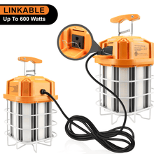 Work Light Construction Light 100w 5000k 120-277v cETL Orange Linkable LED Network 3